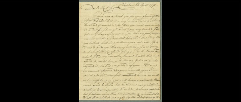 John Thornton, letter, to Eleazar Wheelock, 1771 April 26.pdf