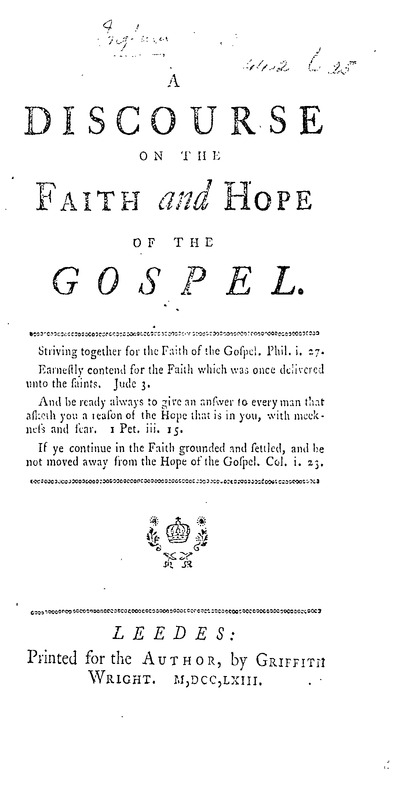 A Discourse on the Faith and Hope of the Gospel Benjamin Ingham.pdf