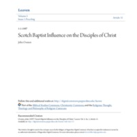 Scotch Baptist Influence on the Disciples of Christ.pdf