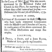 A plea before the Ecclesiastical Council at Stockbridge, in the cause of Mrs. Fisk, who was excommunicated by the Reverend Pastor and church in.pdf