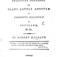 Address to the public, concerning political opinions, and plans lately adopted to promote religion in Scotland